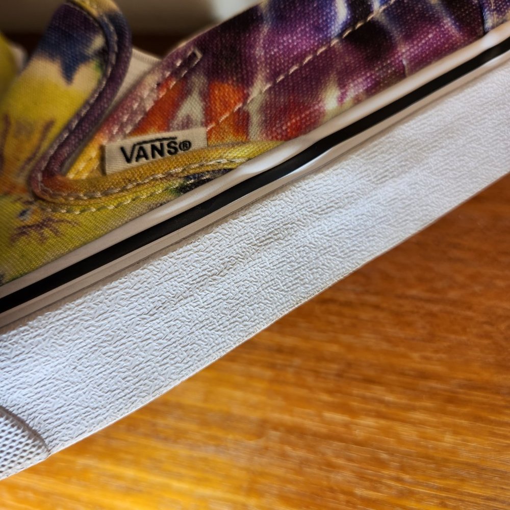 VANS Classic Slip-on Canvas Tie Dye Multi-Color Men (8.5)/ Women (10.0) - Picture 11 of 11